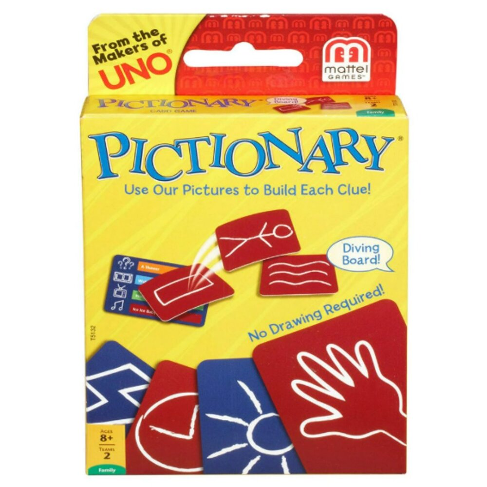 Mattel Games Pictionary Multiplayer Card Game Family/Adults/Kids/Teams - NIB/NWT